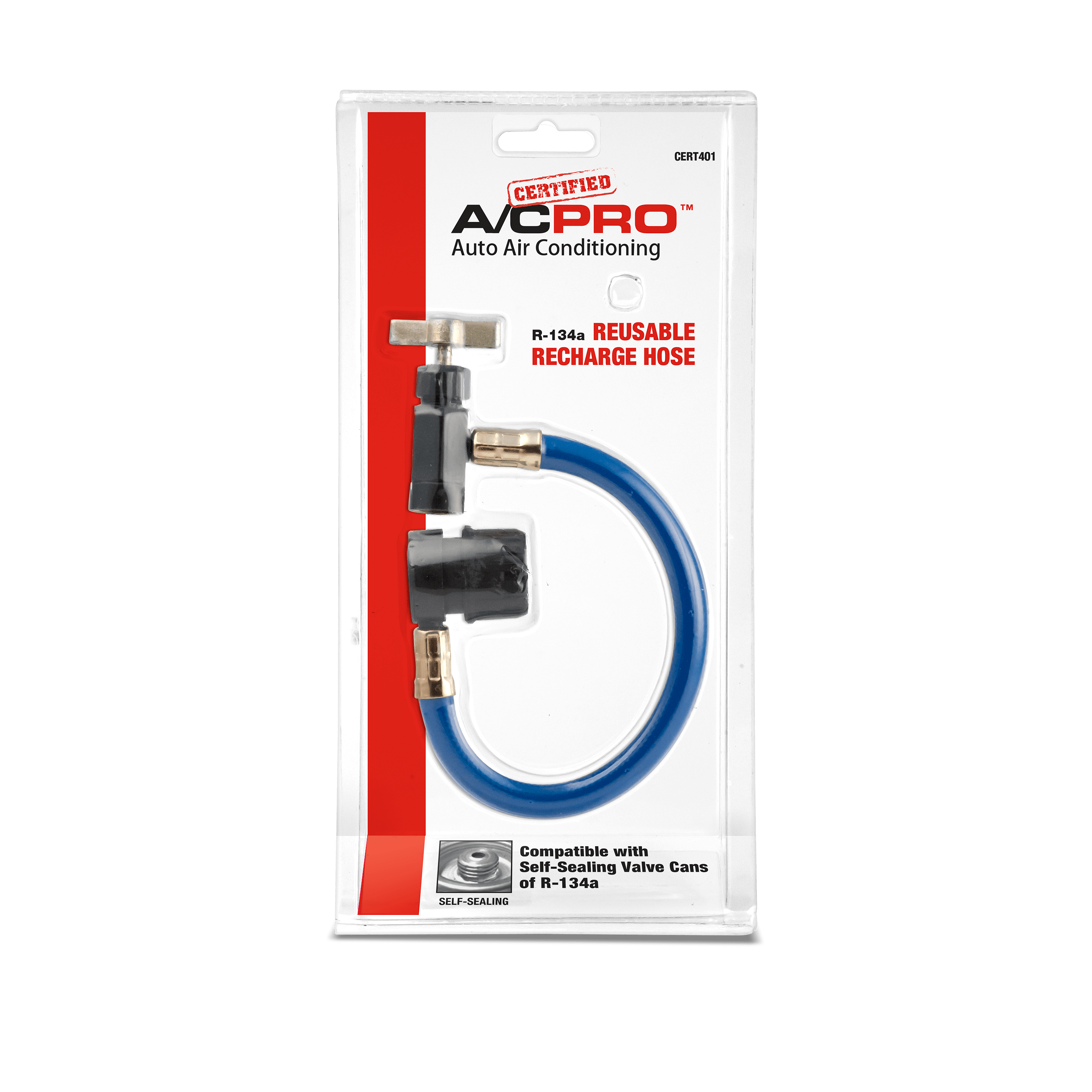CERT401 | Certified A/C Pro™ Auto Air Conditioning R-134a Reusable Recharge Hose