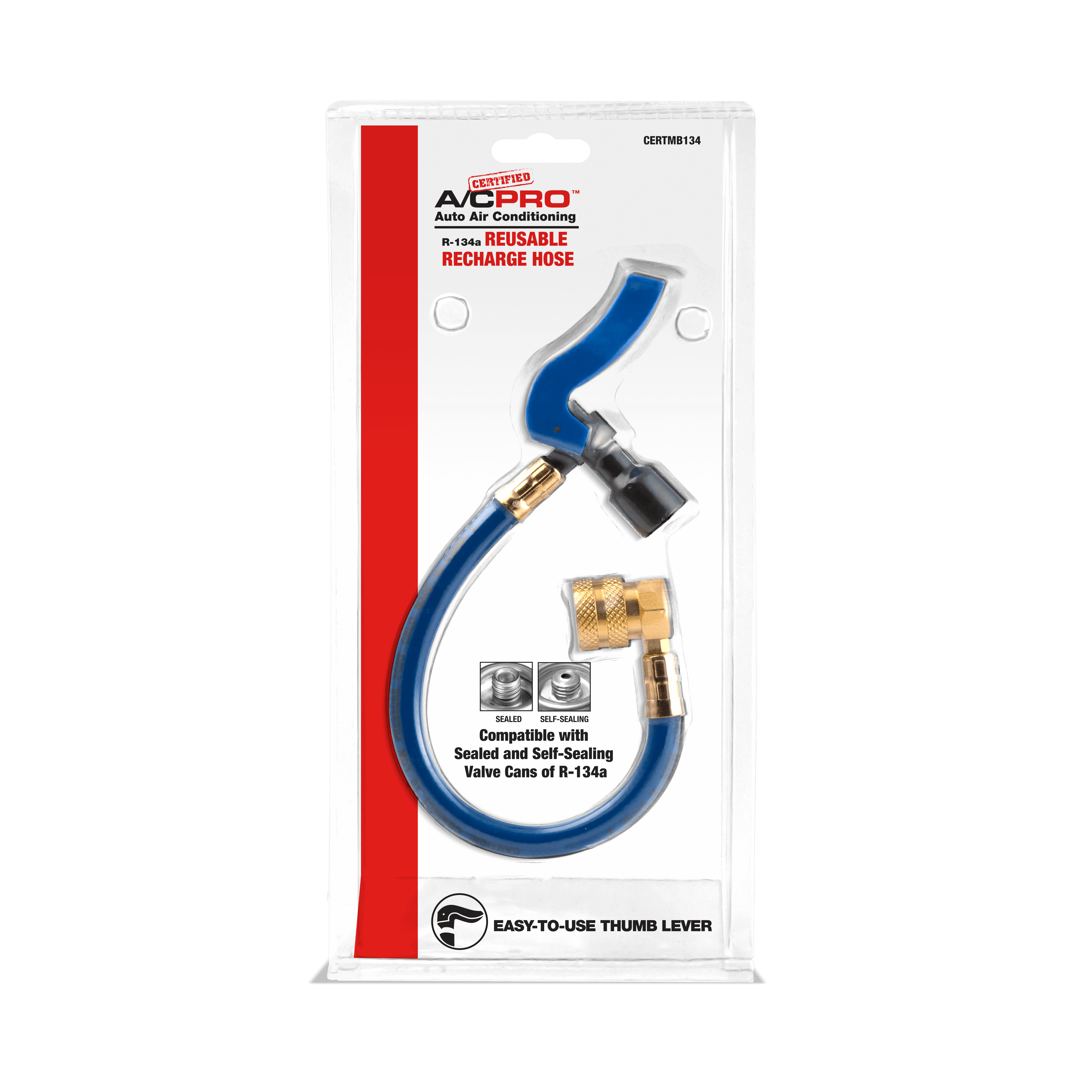 CERTMB134 | Certified A/C Pro™ Auto Air Conditioning R-134a Reusable Recharge Hose