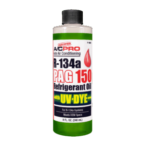 Certified A/C Pro® R-134a PAG 46 High Viscosity Refrigerant Oil With UV Dye