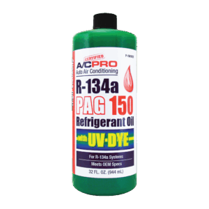 Certified A/C Pro® R-134a PAG 150 High Viscosity Refrigerant Oil With UV Dye