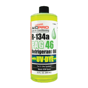 Certified A/C Pro® R-134a PAG 46 Low Viscosity Refrigerant Oil With UV Dye