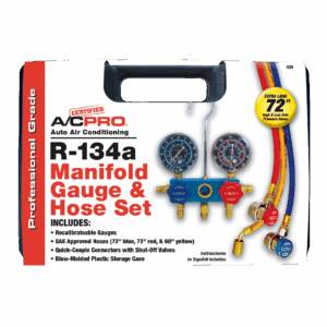 Certified A/C Pro® R-134a Manifold Gauge & Hose Set