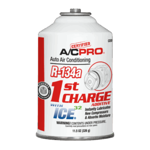 R-134a Refrigerant 1st Charge Additive With ICE 32 Auto A/C Recharge Refill, 11.5 oz Can